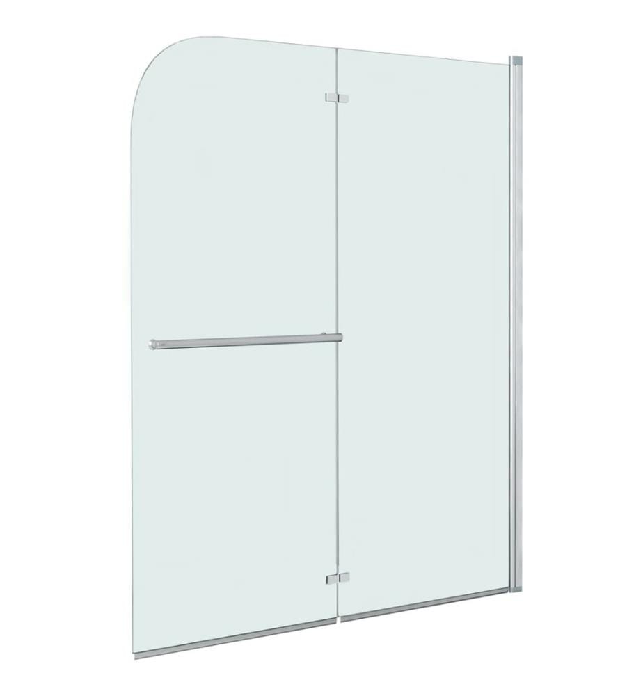 Cabine de douche pliable 2 panneaux ESG 95x140 cm