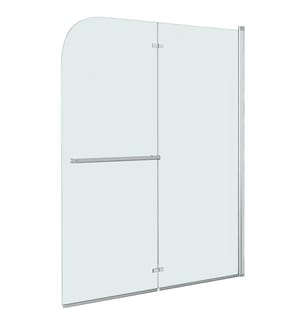 Faltbare Duschkabine 2 Paneele ESG 95 x 140 cm