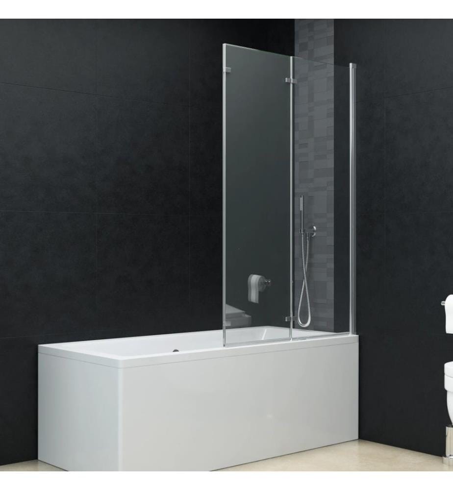 Cabine de douche pliable 3 panneaux ESG 130x138 cm