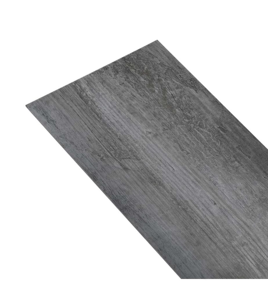 PVC-Laminat-Dielen 5,02 m² 2 mm Selbstklebend Glänzend Grau