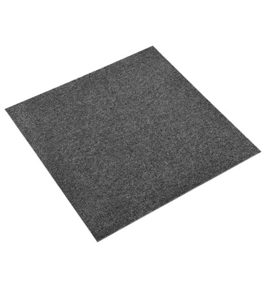 Teppichfliesen 20 Stk. 5 m² 50x50 cm Anthrazit