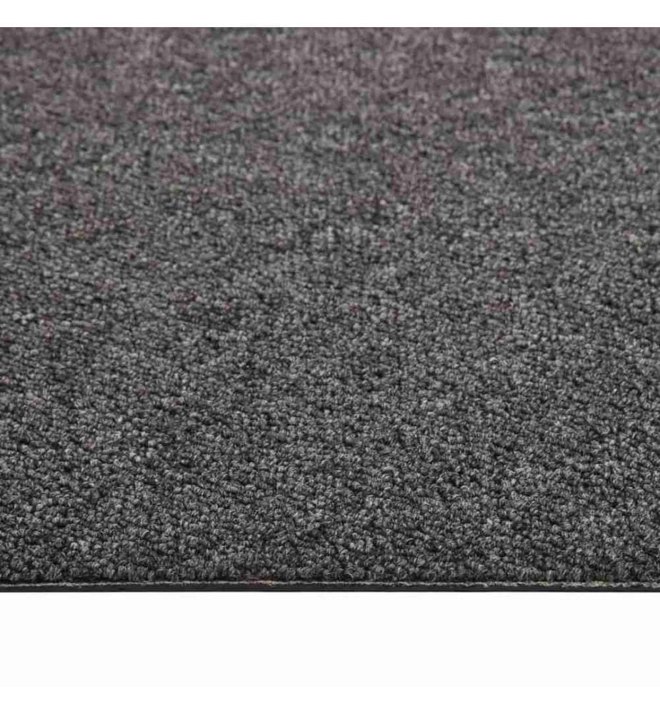 Teppichfliesen 20 Stk. 5 m² 50x50 cm Anthrazit