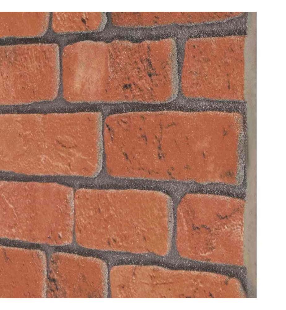 3D-Wandpaneele 10 Stk. Terrakottarot Backstein-Optik EPS