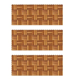 Terrassenfliesen 30er Set Akazie 30 x 30 cm