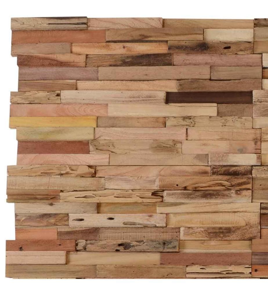 Wandverkleidung 10 Stk. 1,03 m² Recyceltes Teak