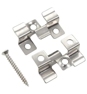 100 Stk. Deckclips mit 200 Schrauben Edelstahl
