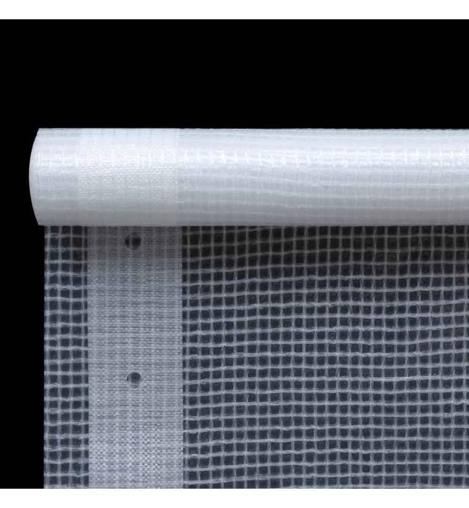 Bâche Leno 260 g/m² 2 x 15 m Blanc