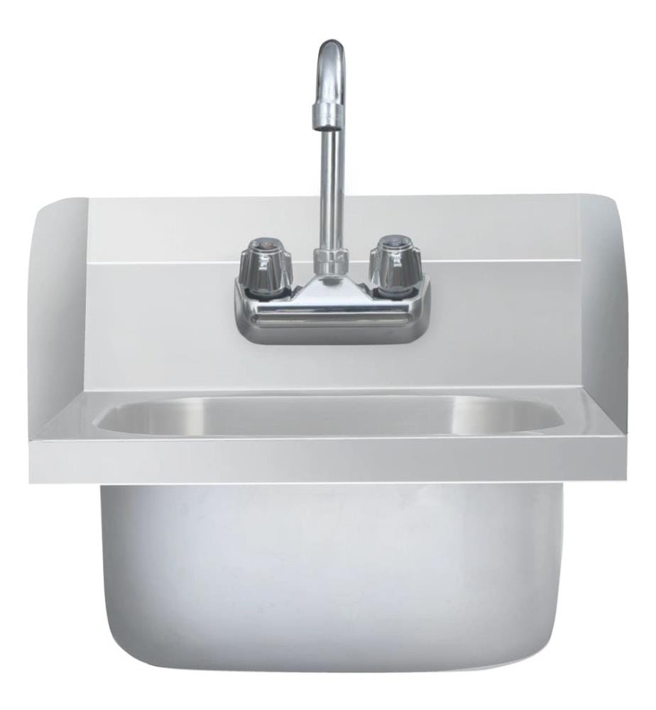 Gastro-Handwaschbecken mit Wasserhahn Edelstahl