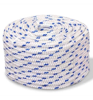 Corde de bateau Polypropylène 6 mm 100 m Blanc