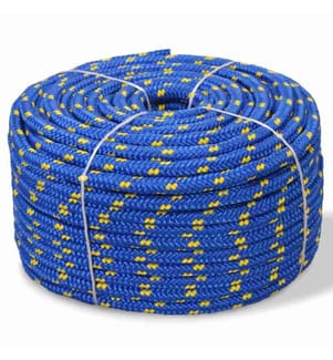 Corde de bateau Polypropylène 8 mm 100 m Bleu
