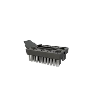 Teste della spazzola di ricambio per spazzola per la pulizia del barbecue 12 x 5 x 21 cm - Nero