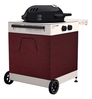 Cover Velvet Red für Outdoorchef Kugelgrill Arosa Tex 570 G 