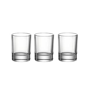 MONTANA - Schnapsglas Gala 40 ml, 3 Stück, Transparent