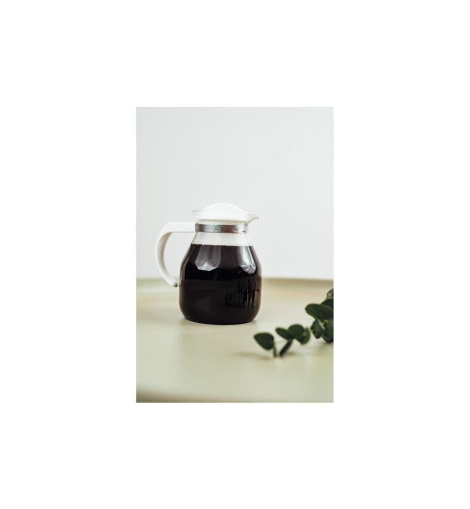 MONTANA - Teekanne Content 1.25 l, Transparent/Weiss