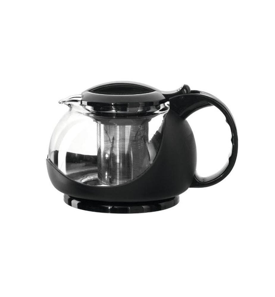 MONTANA - Teekanne Assam 1 l, Schwarz/Transparent