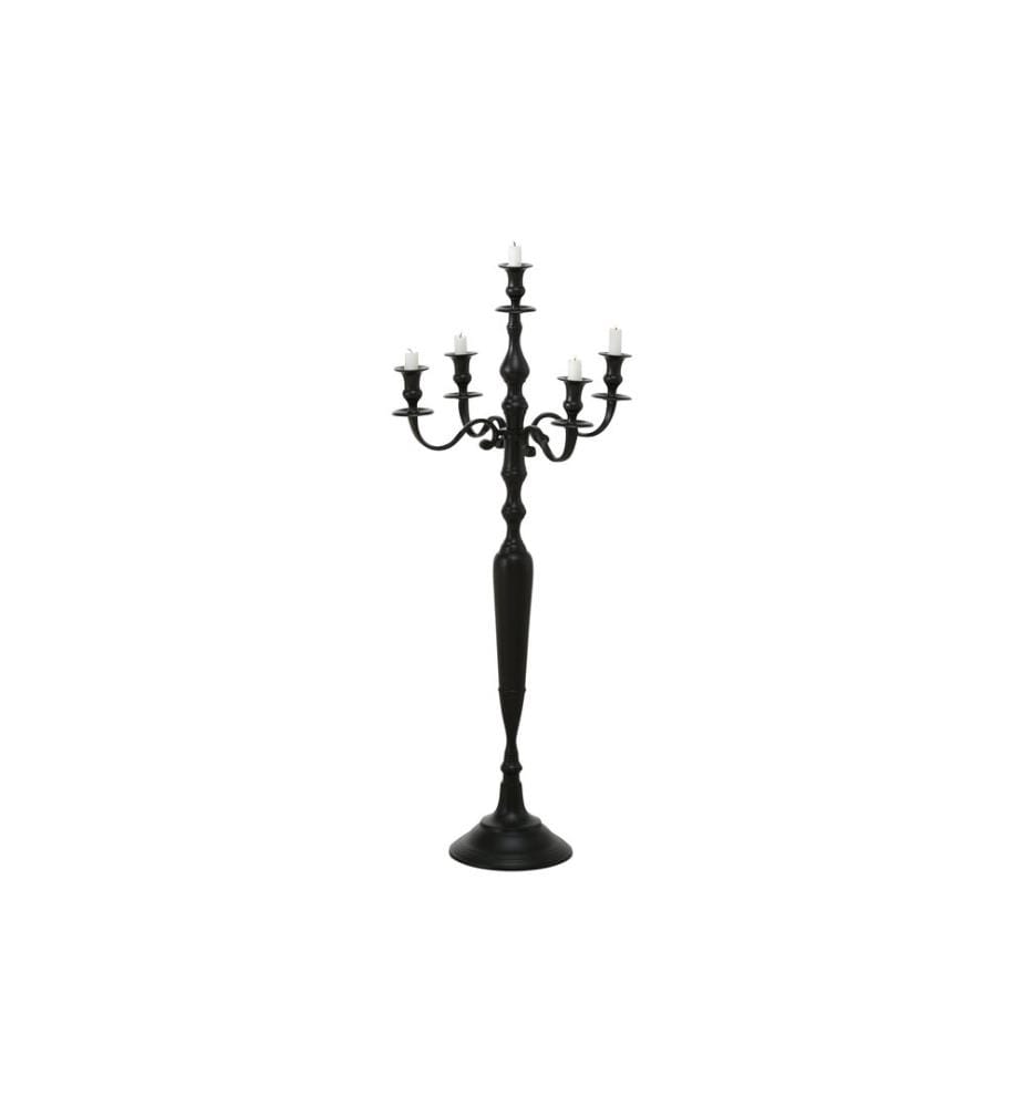 BOLTZE - Kerzenständer Victoria Aluminium, Schwarz