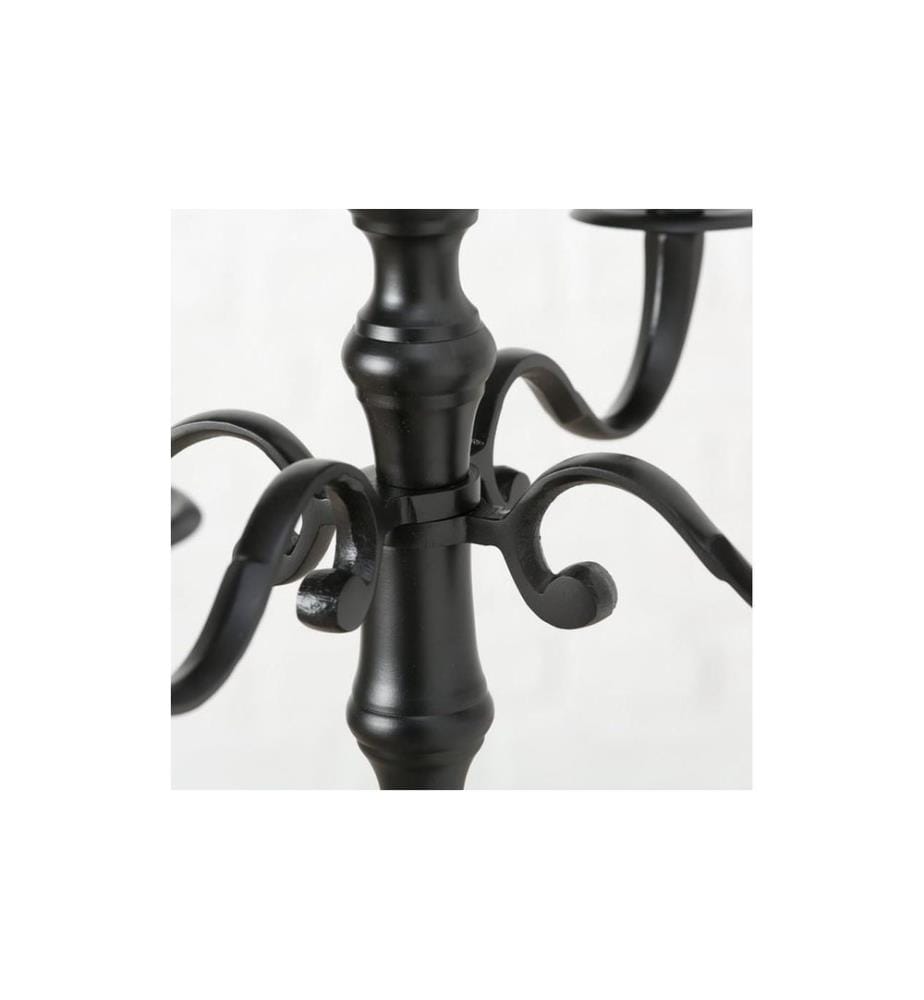 BOLTZE - Kerzenständer Victoria Aluminium, Schwarz