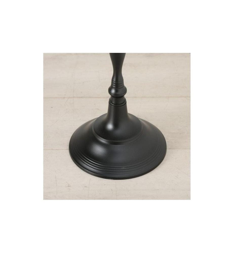 BOLTZE - Kerzenständer Victoria Aluminium, Schwarz