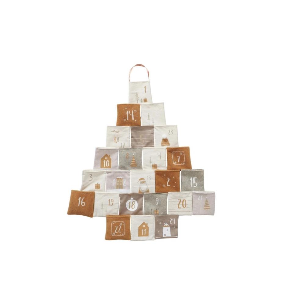 BOLTZE - Adventskalender Halmstad Weiss/Braun/Grau