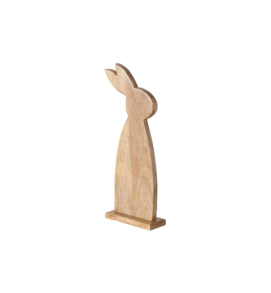 BOLTZE - Aufsteller Hase Nesli 62 cm, Mangoholz