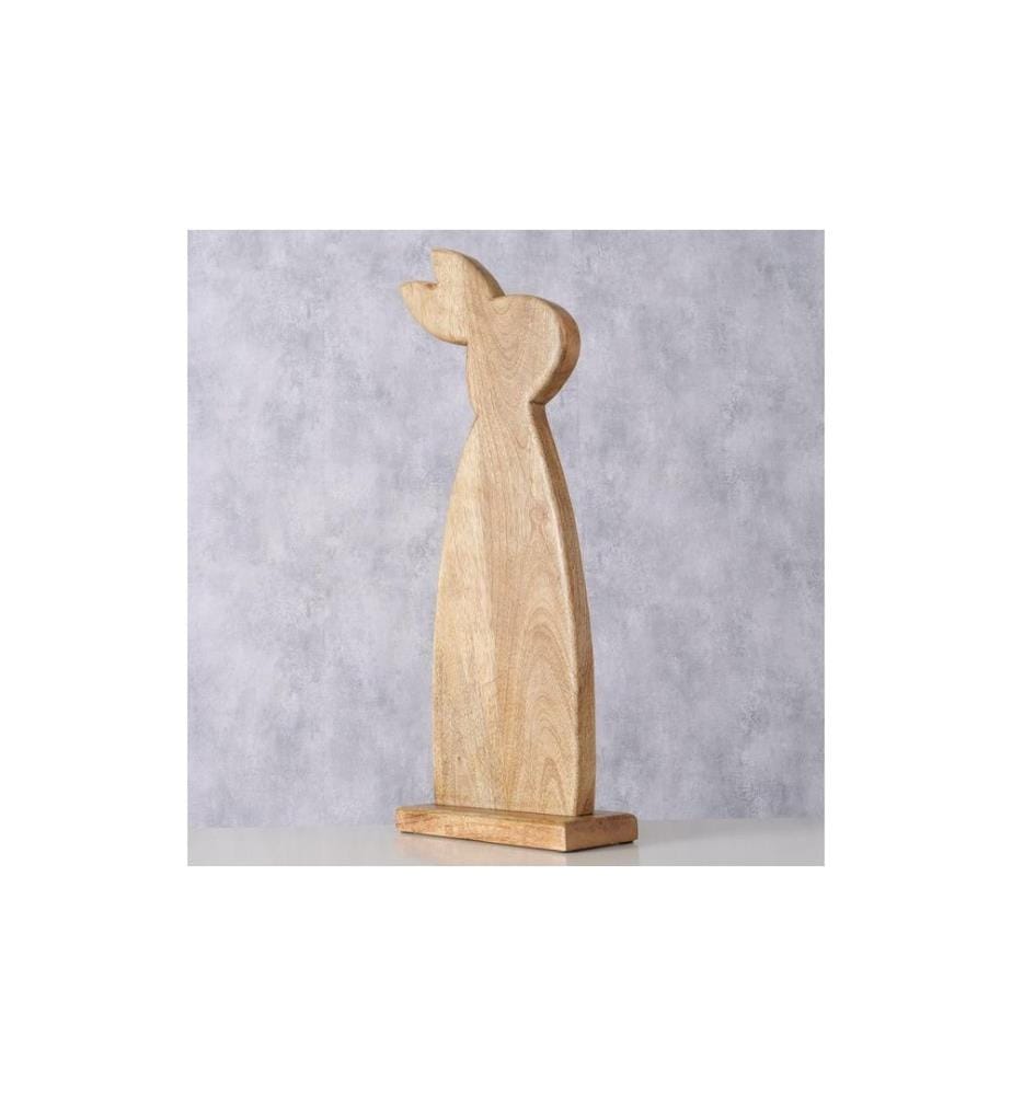 BOLTZE - Aufsteller Hase Nesli 62 cm, Mangoholz