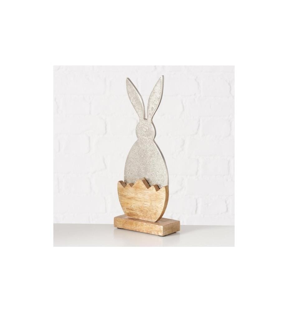 BOLTZE - Aufsteller Hase Momo Silber