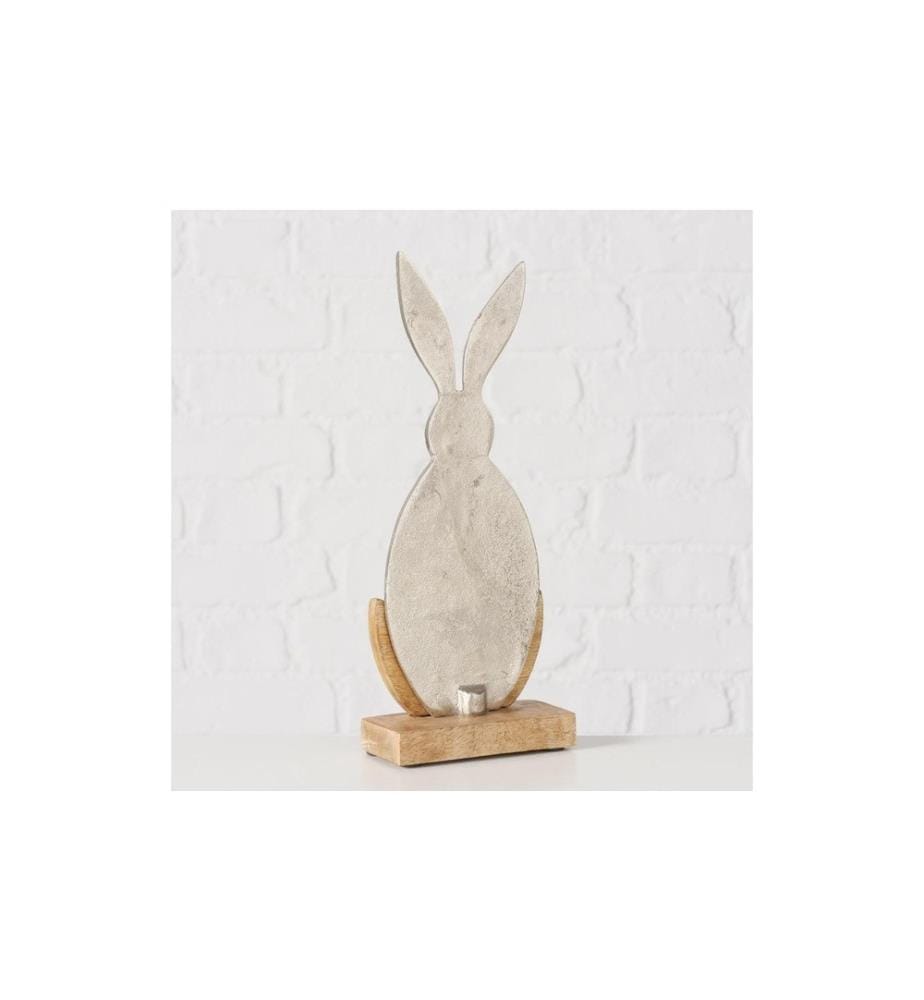 BOLTZE - Aufsteller Hase Momo Silber