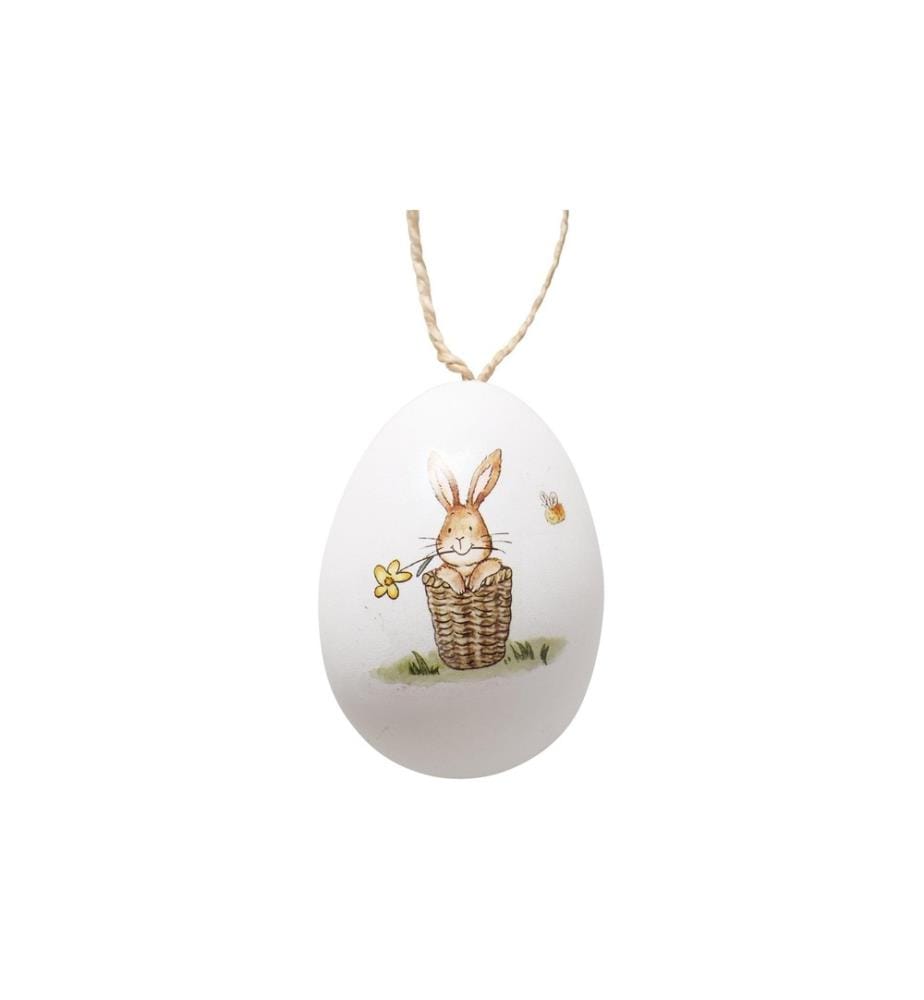 BOLTZE - Attache Oeufs de Pâques Charmy 4 pièces, blanc