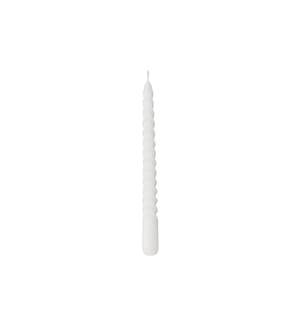 BOLTZE - Bougie droite Twisto Blanc, 6 pièces