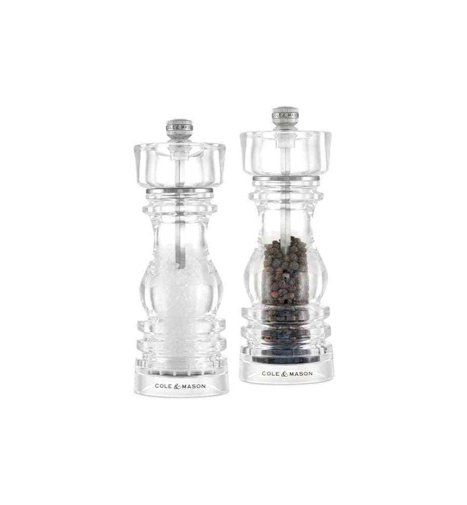 Cole&Mason Salz- und Pfeffermühle London 18 cm, Transparent