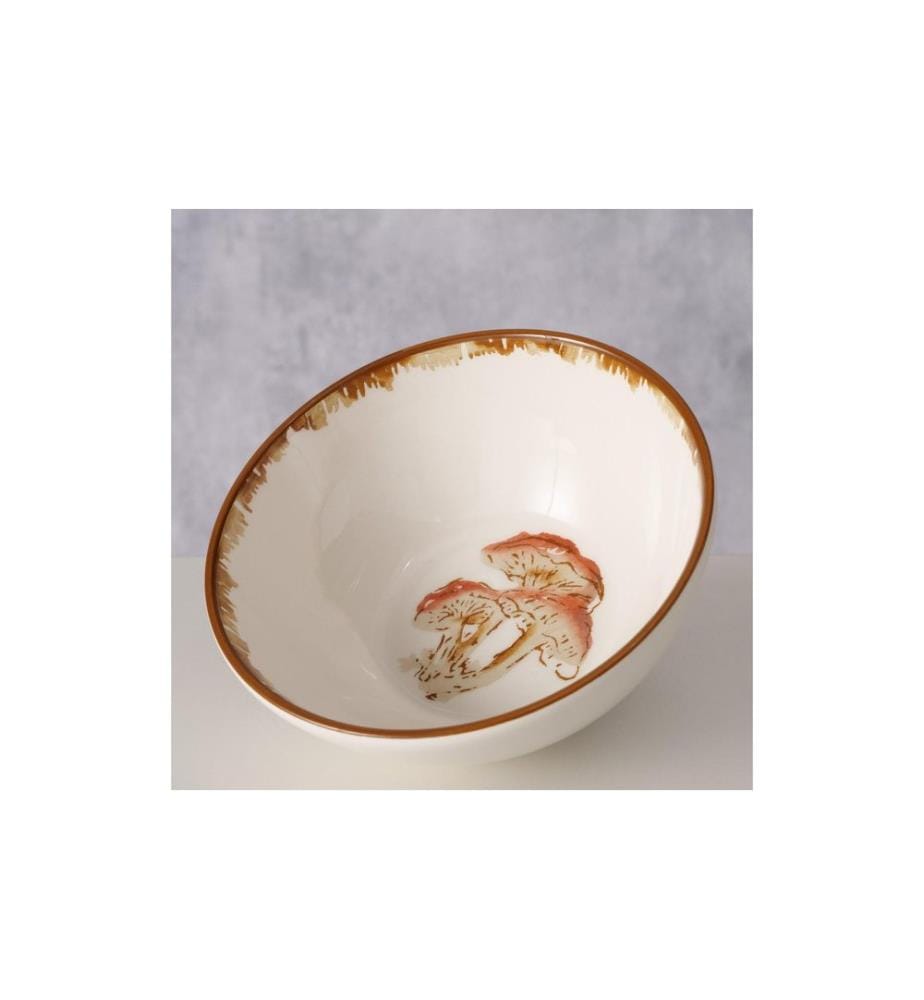 BOLTZE - Bol à céréales Champignons Trinson Céramique, 6 x 14 cm