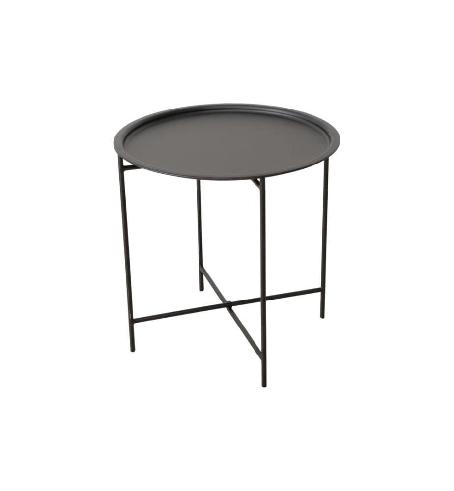 BOLTZE - Table d'appoint Rocko 46 x 46 cm, noir