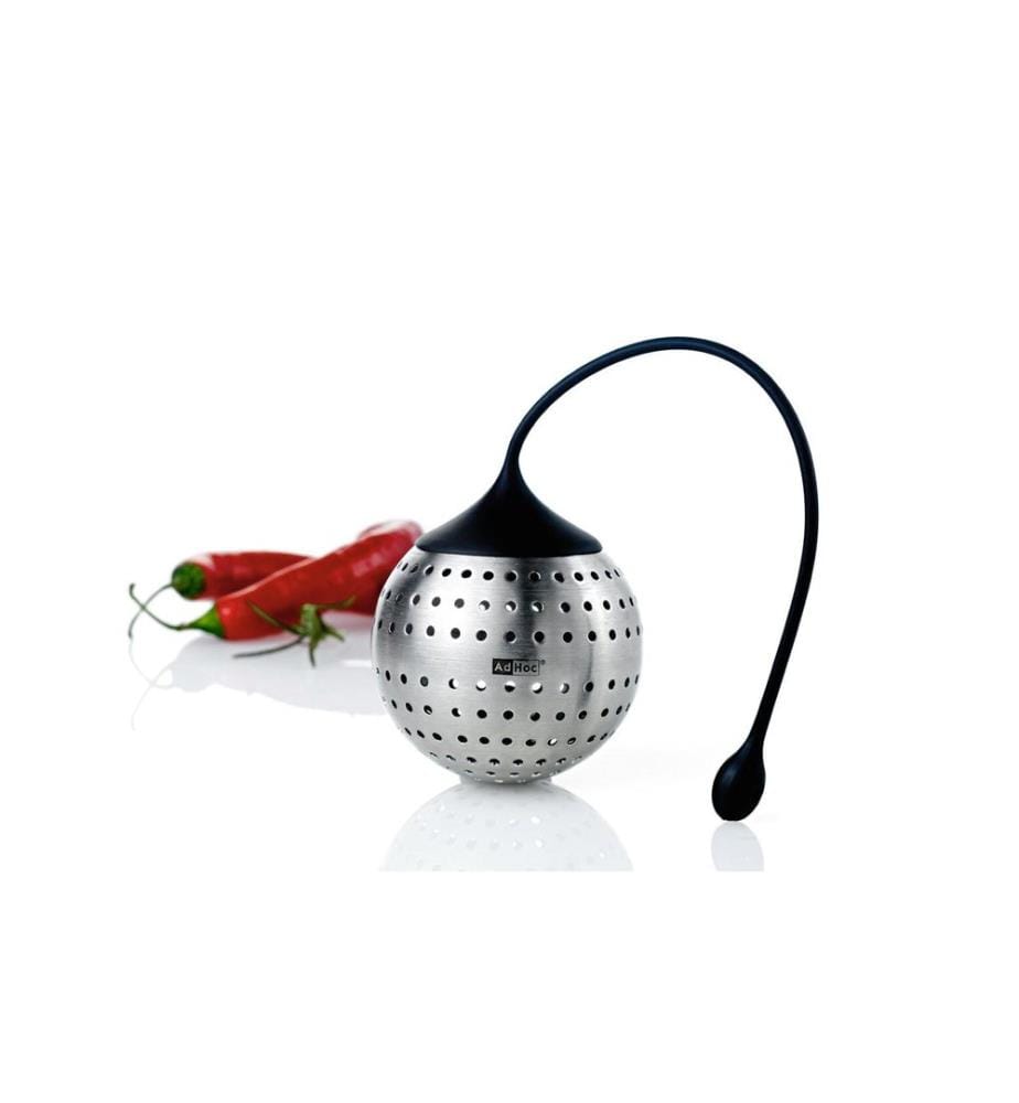 ADHOC - Tee-Gewürzsieb Spice Bomb Schwarz/Silber
