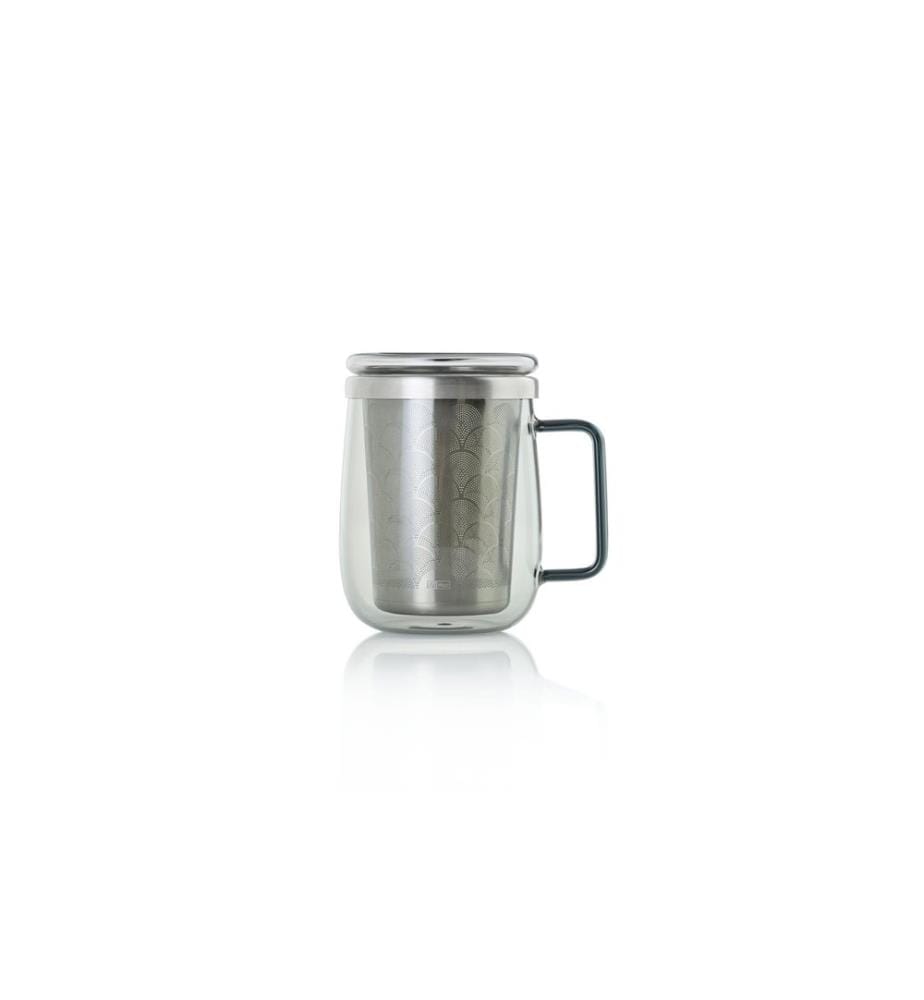 ADHOC - Tee-Set Yuna 560 ml, 1 Stück, Silber/Transparent