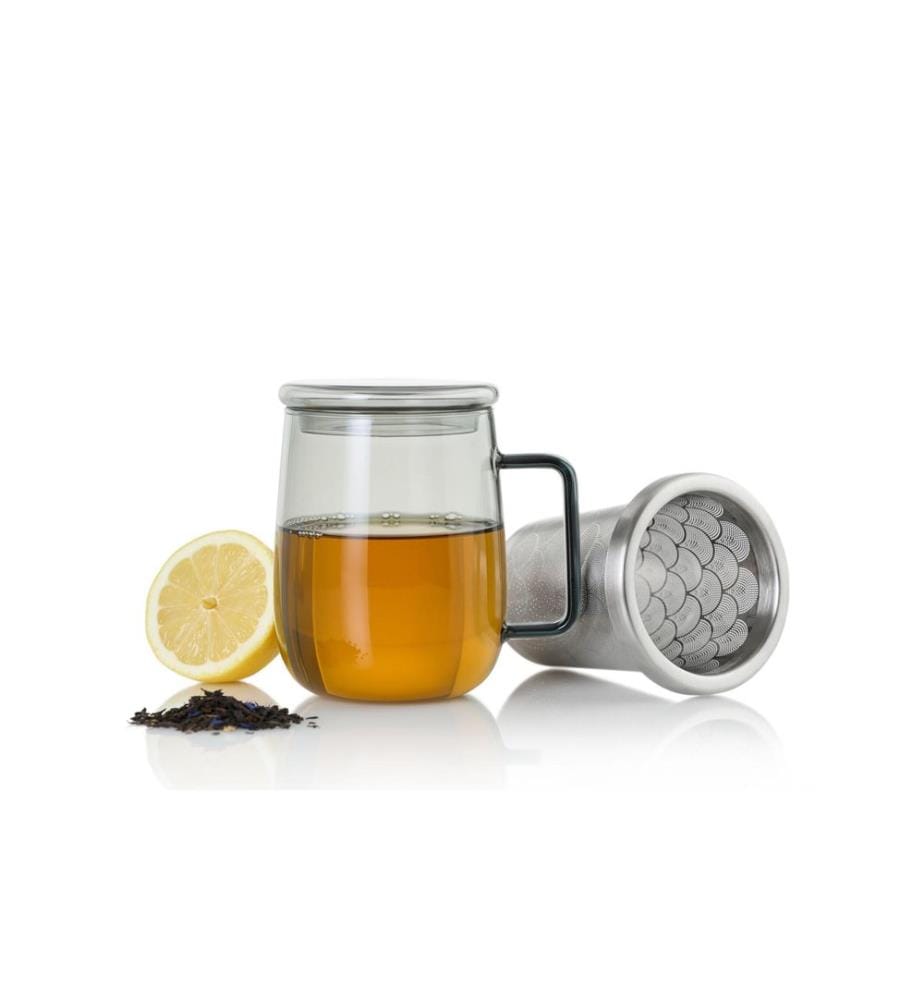 ADHOC - Tee-Set Yuna 560 ml, 1 Stück, Silber/Transparent