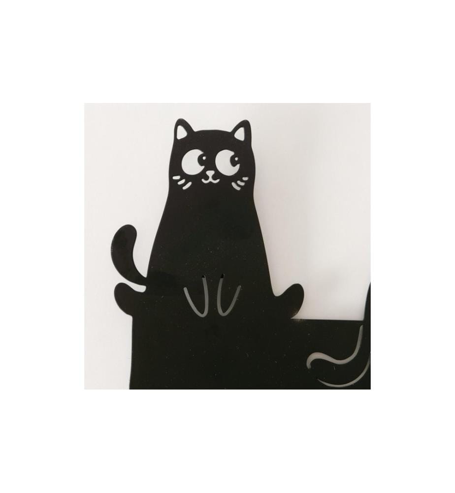 BOLTZE - Garderobenleiste Mollie 43.5 cm x 16.5 cm, Schwarz