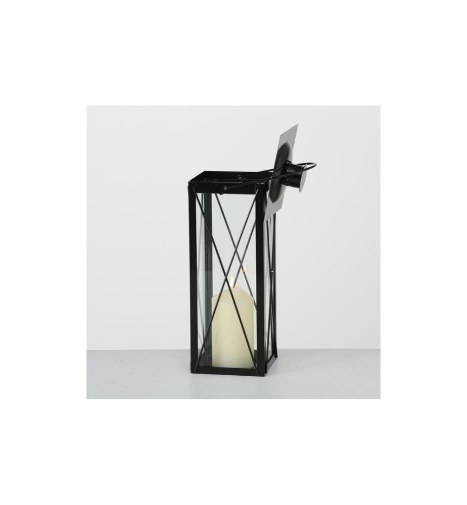 BOLTZE - Laterne Farol 4-teilig, Schwarz/Transparent