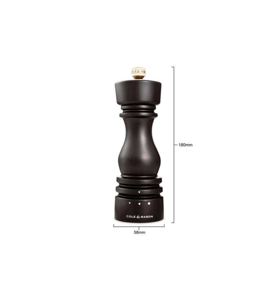Cole&Mason Salzmühle London 18 cm, Dunkelbraun