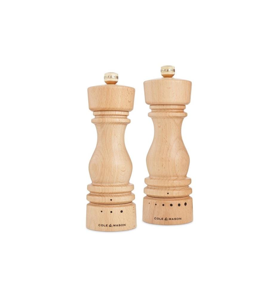Cole&Mason Salz- und Pfeffermühle London 2 x 18 cm, Nature