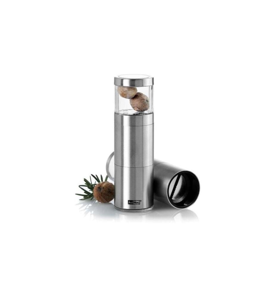 ADHOC - Muskatmühle Muskatino 12.5 cm, Silber