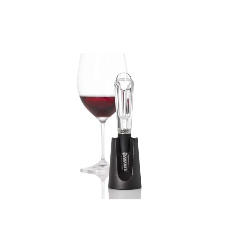 ADHOC - Bec verseur à vin AEROVIN VA10 1 Pièce/s, Noir/Transparent