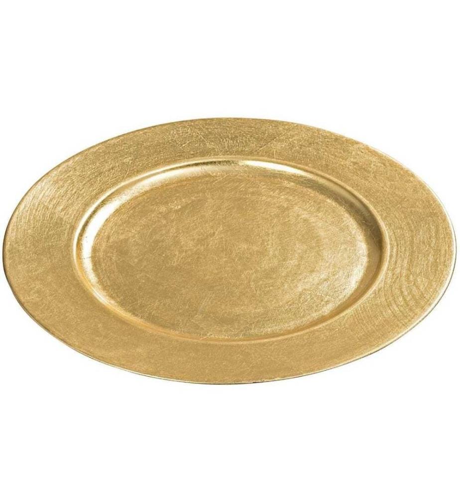 BOLTZE - Assiettes de Noël Base 33 cm, doré