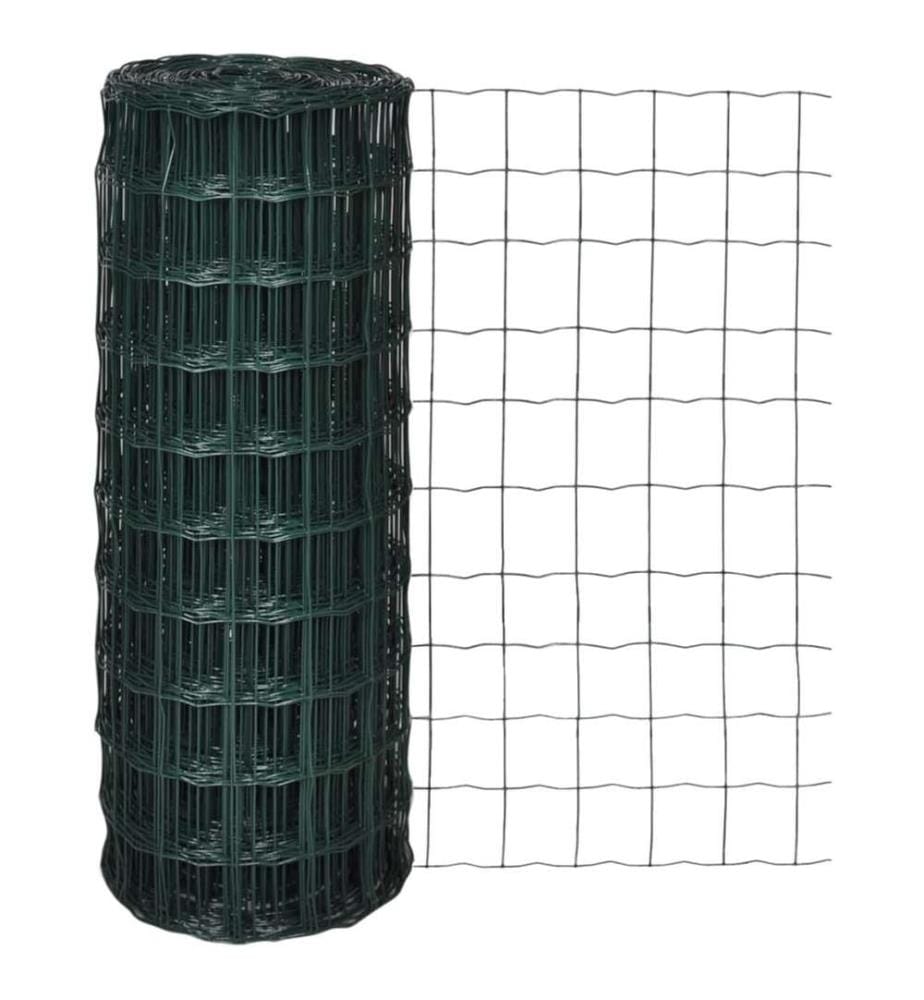 Clôture euro Acier 25 x 1,0 m Vert