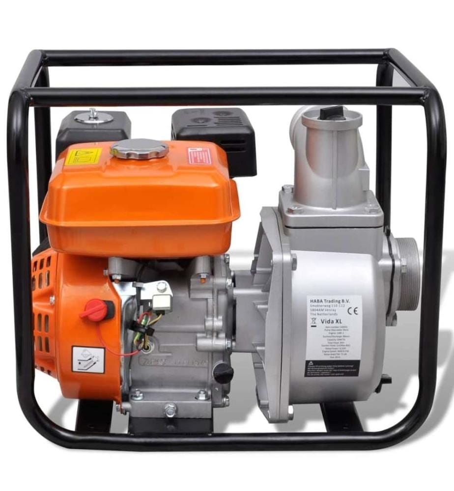 Benzin-Wasserpumpe 80 mm Schlauchanschluss 4800 W