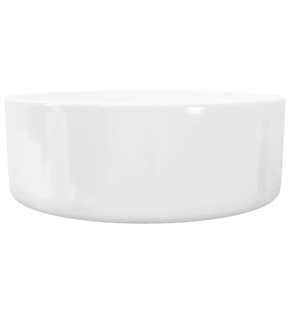 Waschbecken Rund Keramik Weiss 40 x 15 cm