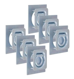 Anneau d'arrimage pour remorque 6 pcs Acier galvanisé 2000 kg