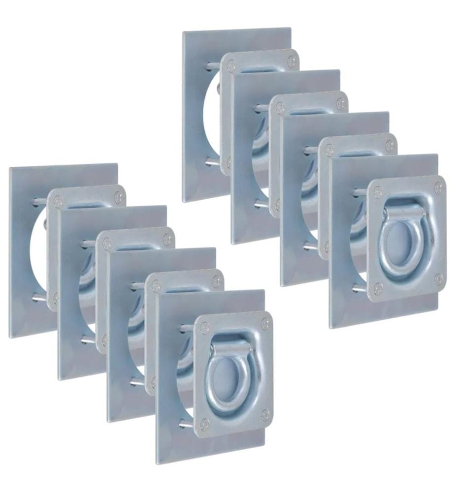 Anneau d'arrimage pour remorque 8 pcs Acier galvanisé 2000 kg