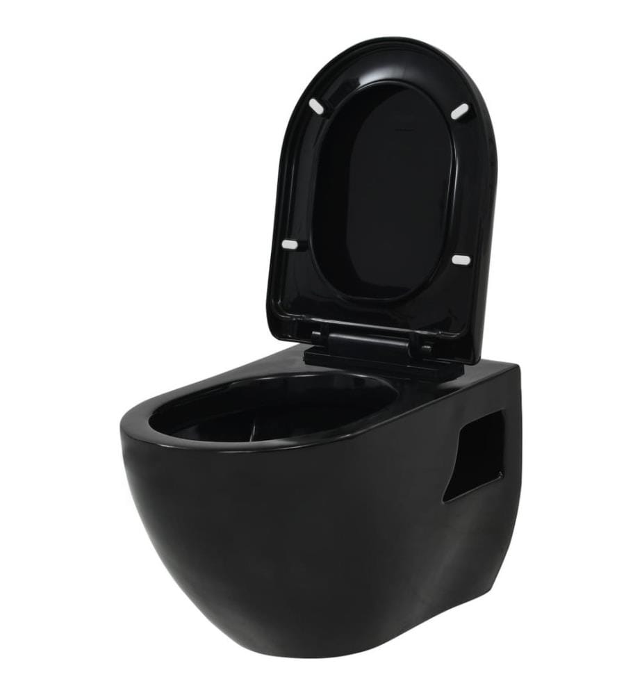 Wand-WC Keramik Schwarz