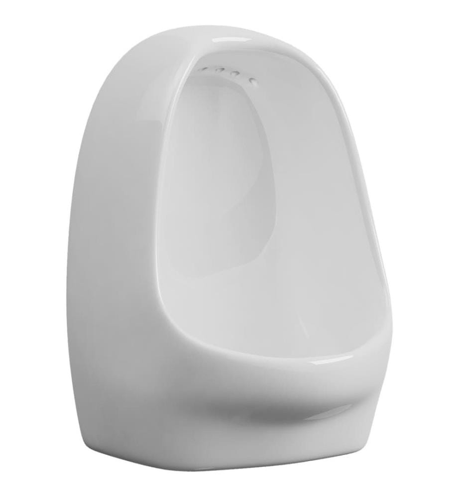 Wandurinal mit Spülventil Keramik Weiss