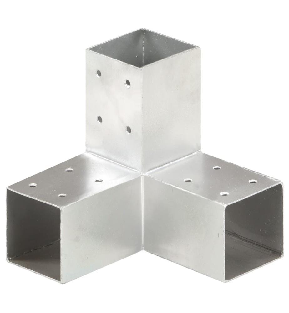 Pfostenverbinder 4 Stk. Y-Form Verzinktes Metall 71 x 71 mm